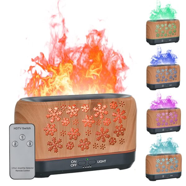 Christmas Snowflake Pattern Humidifier Household Colorful Aromatherapy Humidifier Atmosphere Colorful Diffuser - Image 5