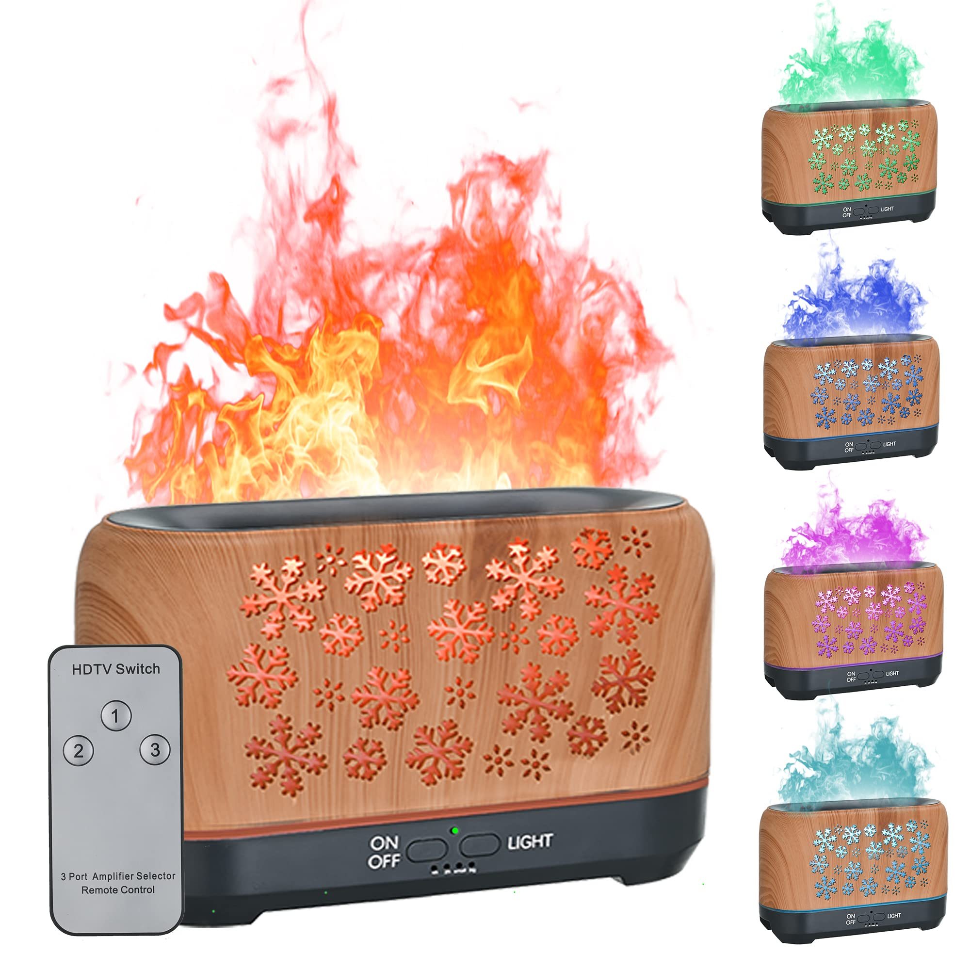 Christmas Snowflake Pattern Humidifier Household Colorful Aromatherapy Humidifier Atmosphere Colorful Diffuser - Image 5
