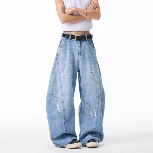 American-style Silhouette Bootcut Jeans For Women And Men - Image 6