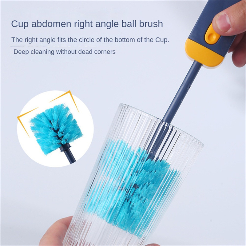 4 In 1 Bottle Gap Cleaner Brush Multifunctional Cup Cleaning Brushes Water Bottles Clean Tool Mini Silicone U-shaped Brush Kitchen Gadgets - Image 13