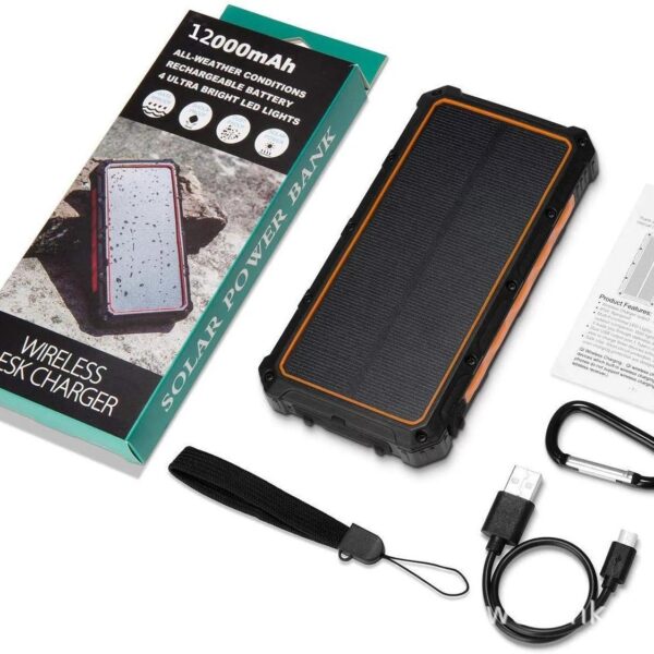 Waterproof Solar-Powered Wireless Power Bank - Image 5