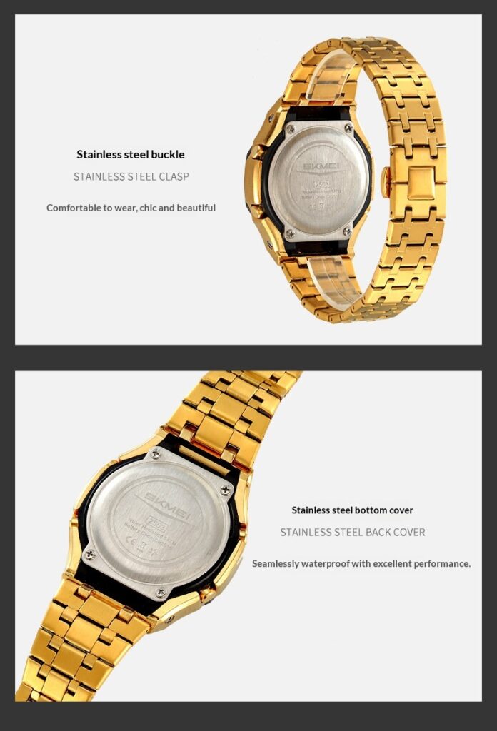 Men's Creative Multifunction Dual-Display Business Electronic Watch