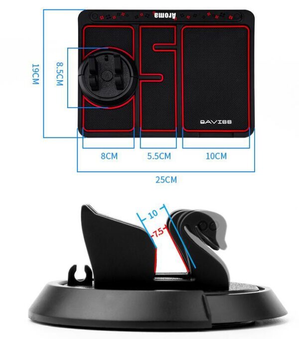 Non-Slip Car Phone Pad For 4-in-1 Car Parking Number Card Anti-Slip Mat Auto Phone Holder Sticky Anti Slide Dash Phone Mount - Image 4