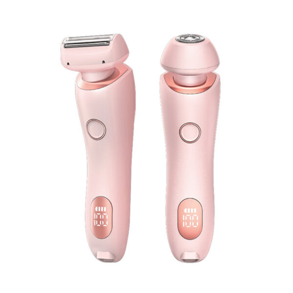 2 In 1 Hair Removal Epilator USB Rechargeable Trimmer Women Body Razor Face Leg Armpit Bikini Hand Pubic Shaver Hair Remover - Image 33