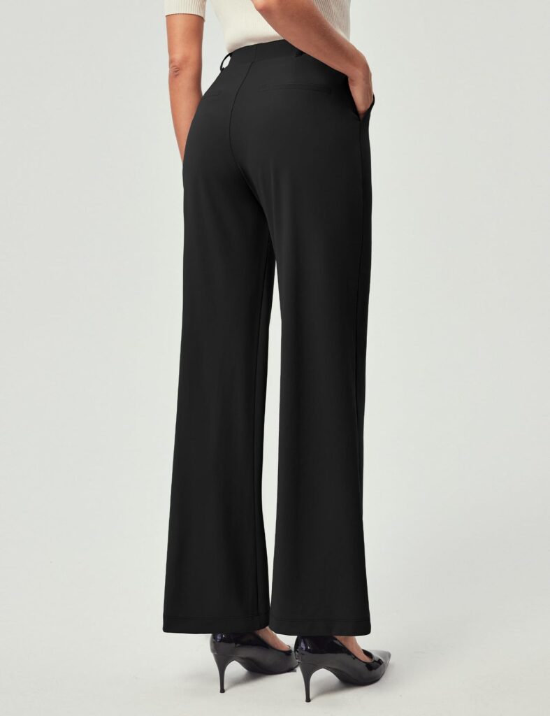Womens High-Waisted Stretchy Work Business Casual Pants