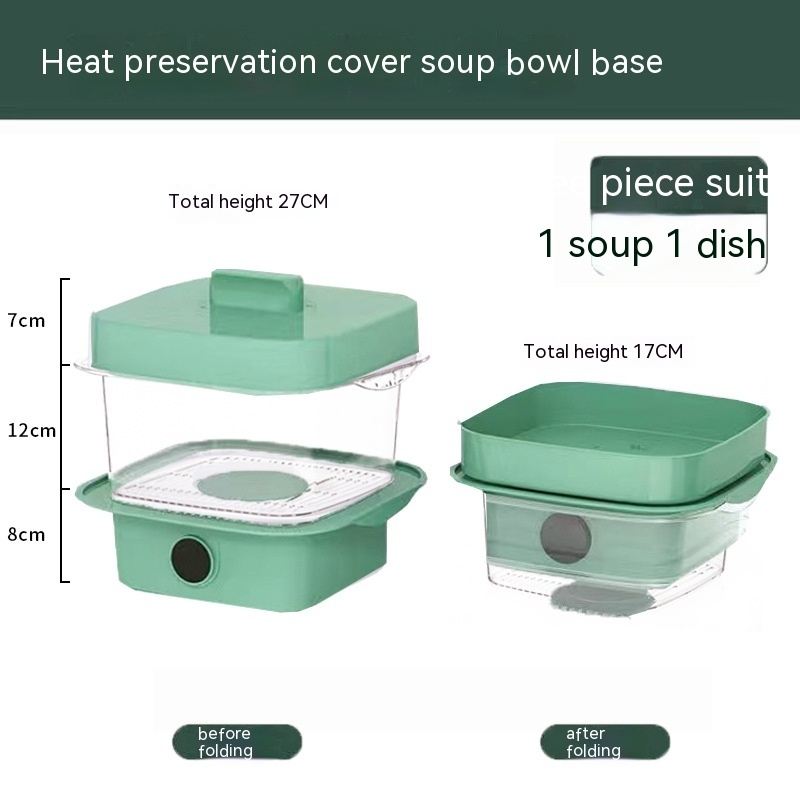 Multi-layer Dish Cover Heat Preservation Kitchen Cover Dining Table Leftover Storage Box Transparent Stack Cooking Hood Steamer - Image 13