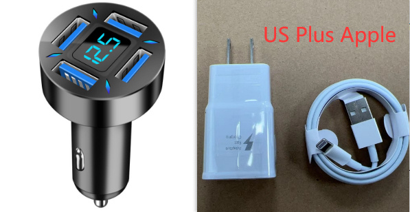 Four-port Car Charger 4USB Car Charger - Image 9