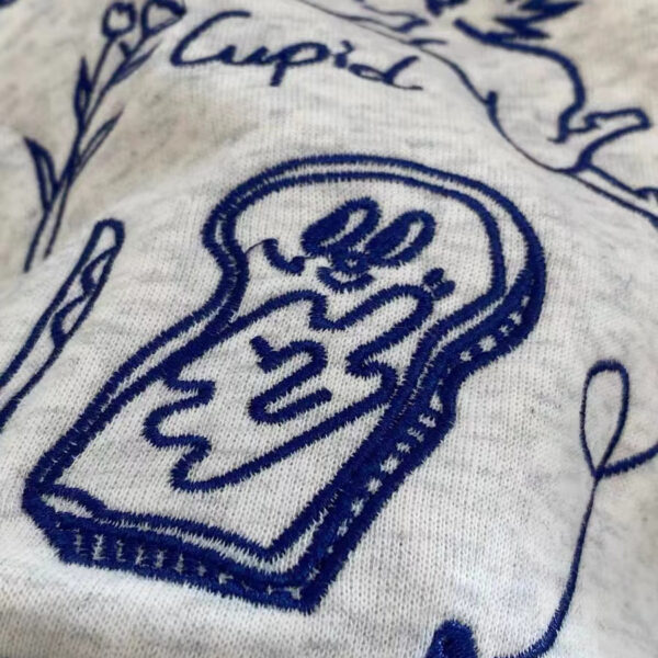 Chest-embroidered Heart And Bunny - Image 5