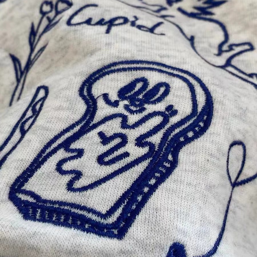 Chest-embroidered Heart And Bunny - Image 5