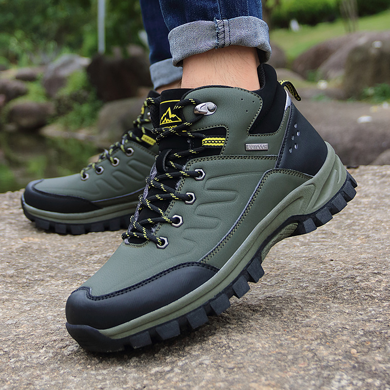 Men's Outdoor Hiking Boots High-top Single-layer Shoes