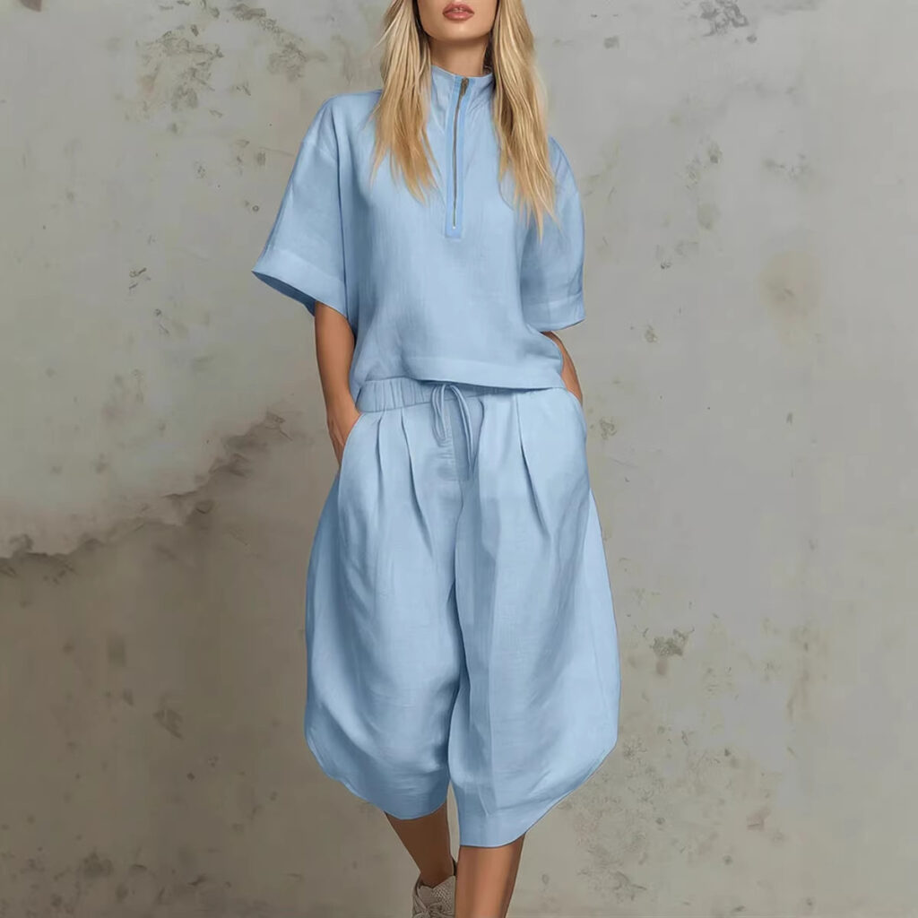 Summer Plus-Size Loose Elegant Casual Chic Youthful Fashionable Sportswear Set