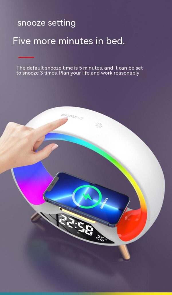 O Light Three In One Wireless Charging Multifunctional Bluetooth Speaker Night Light - Image 10