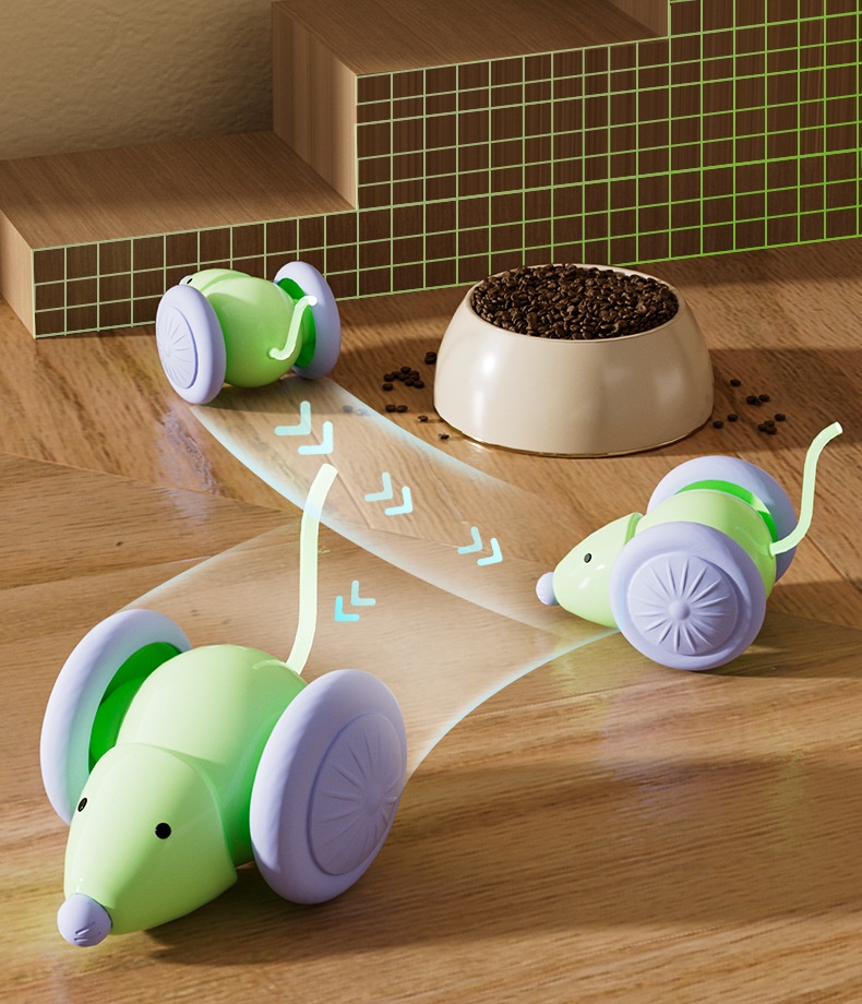 Pet Toys Interactive Cat Toy Electric Mouse Car - Automatic Teaser With Intelligent Obstacle Avoidance Pet Products - Image 18
