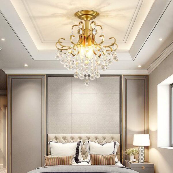 European Light Luxury Small American Restaurant Crystal Chandelier - Image 3