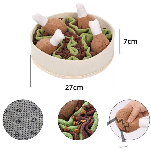 Dog Relieving Chicken Leg Bucket Sniff Toys - Image 6