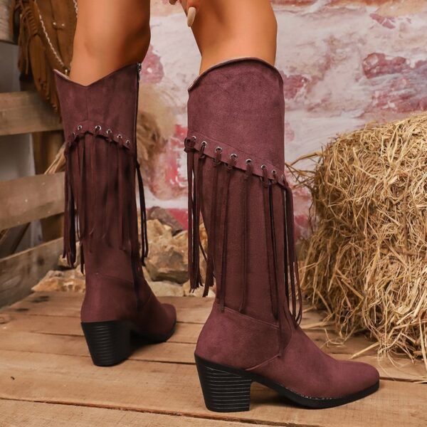 Women's Plus-Size New Style Western Boots - Image 5