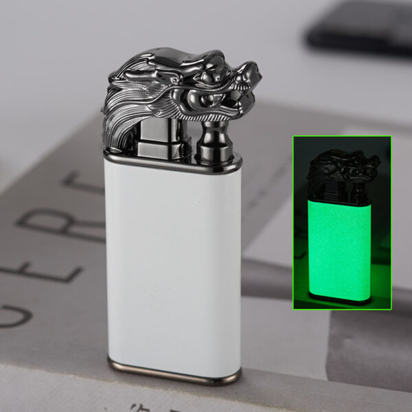 Creative Blue Flame Lighter Dolphin Dragon Tiger Double Fire Metal Winproof Lighter Inflatable Lighter - Image 38