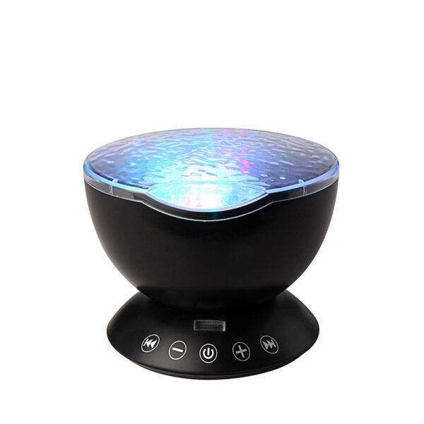 Ocean Wave Projector LED Night Light Remote Control TF Cards Music Player Speaker Aurora Projection - Image 13