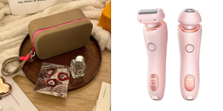 2 In 1 Hair Removal Epilator USB Rechargeable Trimmer Women Body Razor Face Leg Armpit Bikini Hand Pubic Shaver Hair Remover - Image 27