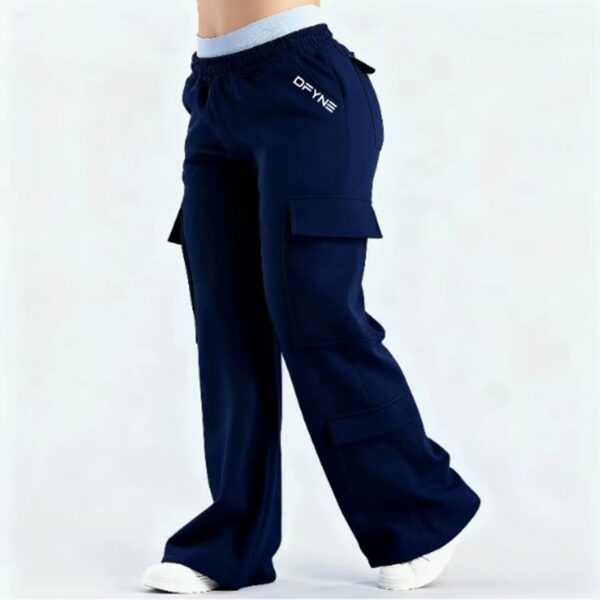 Fashionable Solid-Colored Casual All-Match Pants With Pockets - Image 9