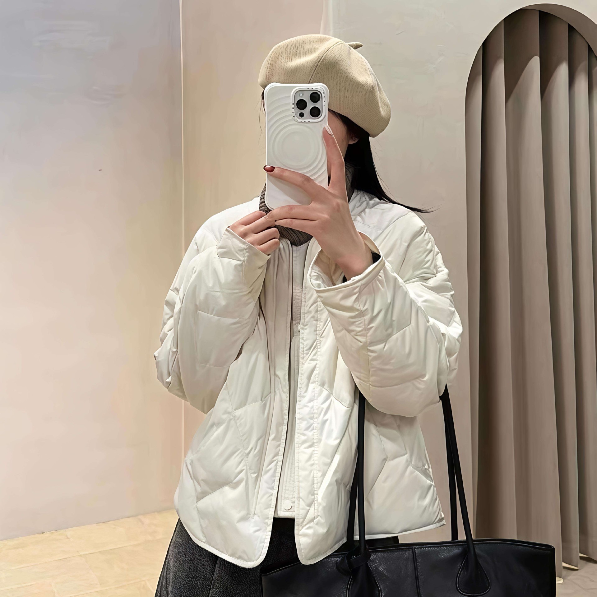 Winter New Quilted Short Puffer Jacket Lightweight Cotton Padded Coat For Women - Image 1