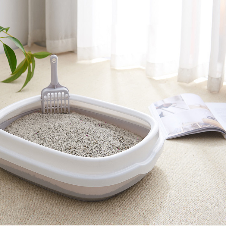 Pet Toilet Cat Litter Box with Scoop High Quality Anti-Splash Dog Plastic Toilet - Image 1