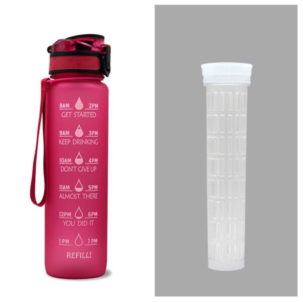 1L Tritan Water Bottle With Time Marker Bounce Cover Motivational Water Bottle Cycling Leakproof Cup For Sports Fitness Bottles - Image 52