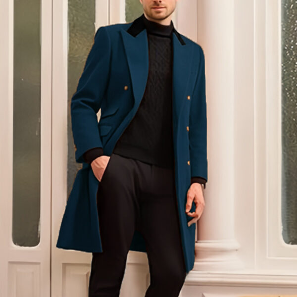 Men's Fat And Strong Woolen Casual Jacket - Image 9