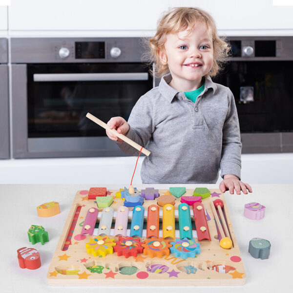 Baby Busy Board Diy Accessories Fruit Games Wooden Toys - Image 3