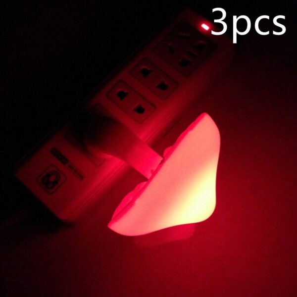 LED Night Light Mushroom Wall Socket Lamp EU US Plug Warm White Light-control Sensor Bedroom Light Home Decoration - Image 32