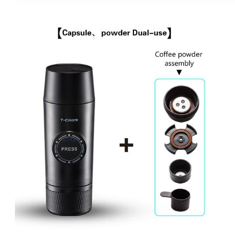 Mini Espresso Coffee Maker Portable Rechargeable  Mech - Image 4