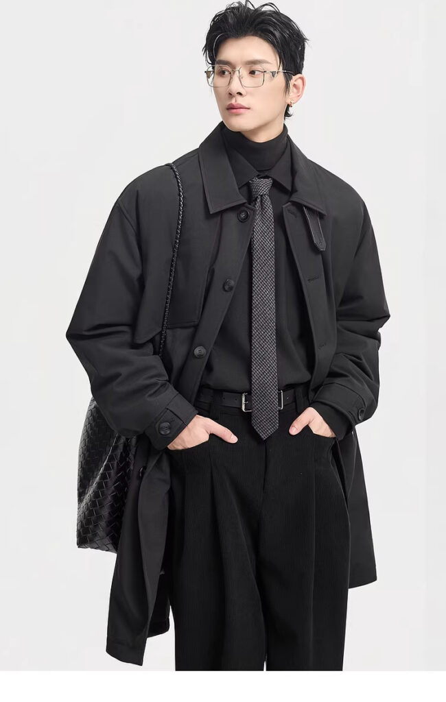 Men's Mid-Length Down Jacket For Winter