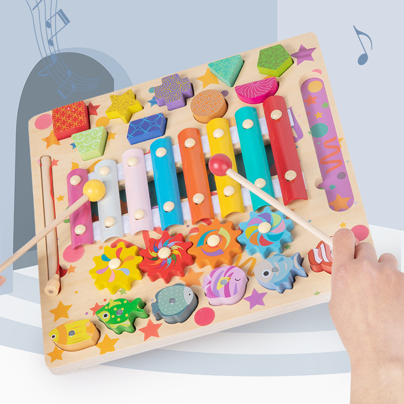 Baby Busy Board Diy Accessories Fruit Games Wooden Toys - Image 8