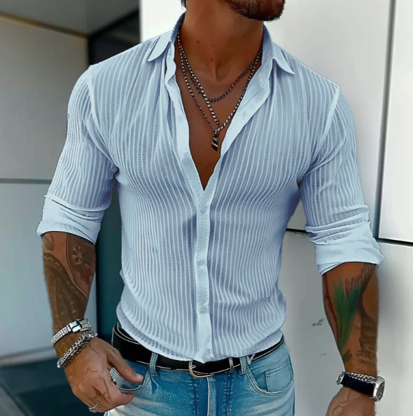 Sleek, Solid-color Business Shirt Thats Easy To Style - Image 9