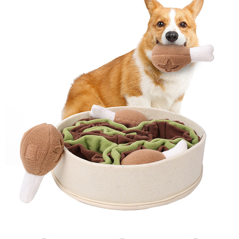 Dog Relieving Chicken Leg Bucket Sniff Toys - Image 5