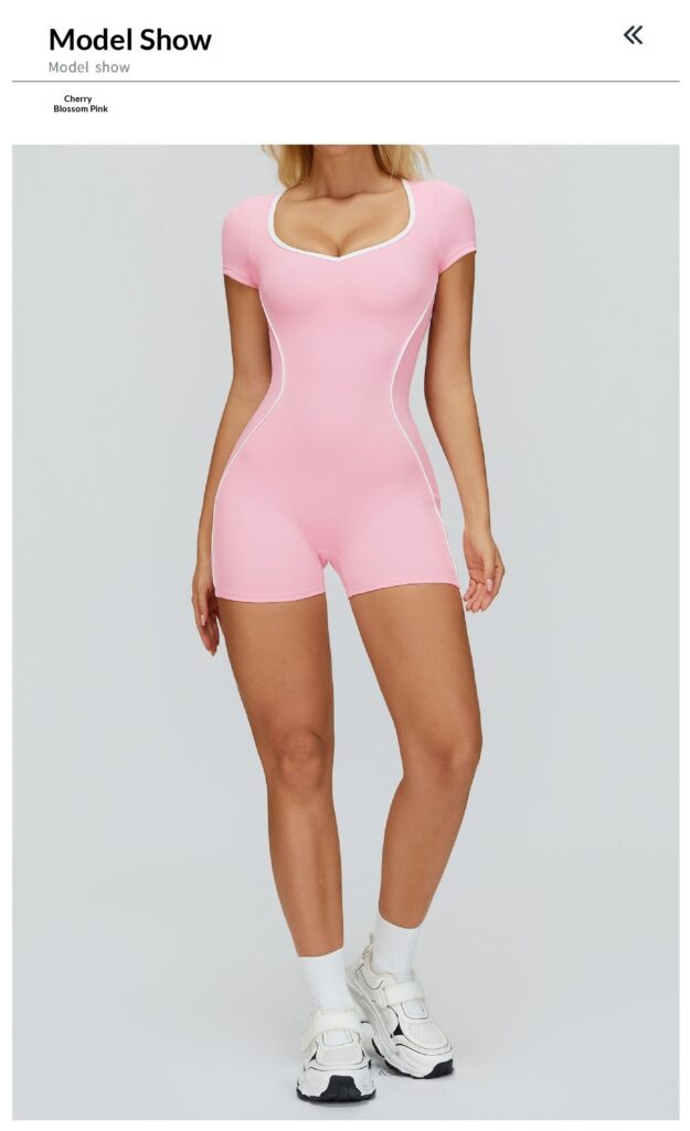 Jumpsuit With Cutout Back, Form-fitting Athletic Fitness Wear