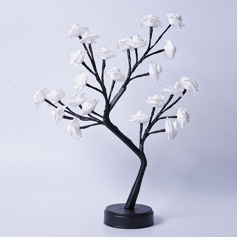 Table Lamp Flower Tree Rose Lamps Fairy Desk Night Lights USB Operated Gifts For Wedding Valentine Christmas Decoration - Image 25