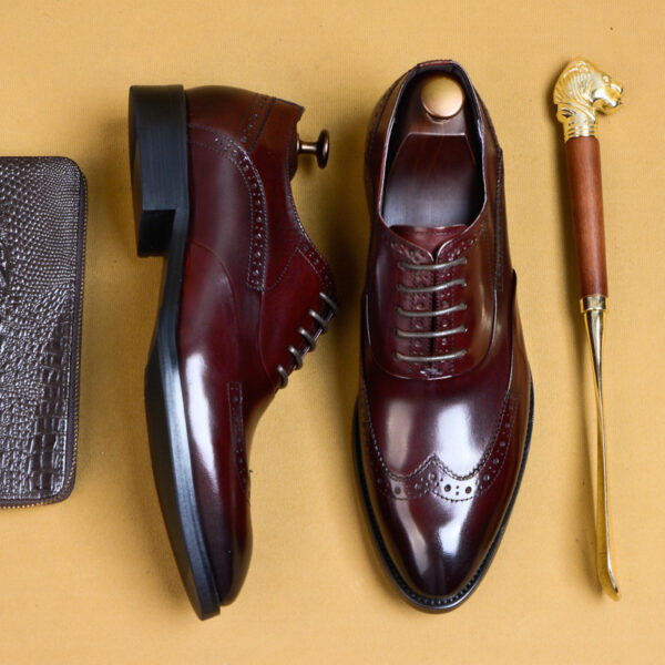 Men's Business Formal Pointed-Toe Oxford Shoes - Image 5