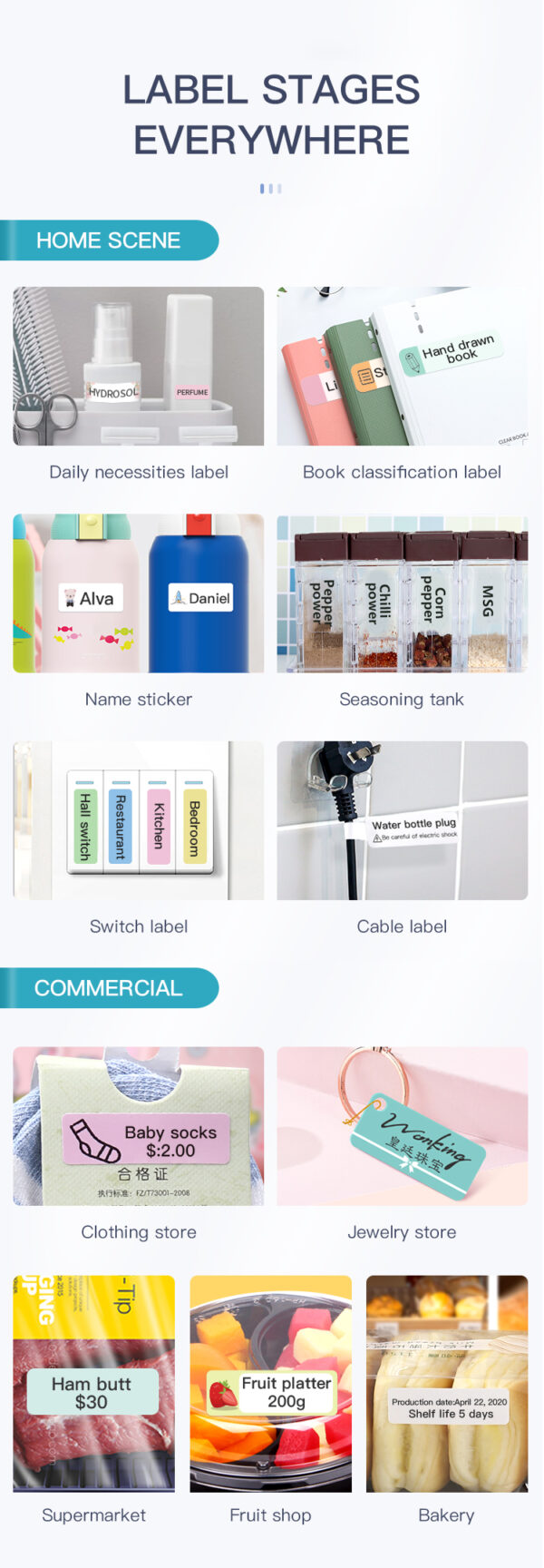 D11 Label Printer Bluetooth-compatible Household Non Drying Label Machine Fast Printing Home Use Office - Image 17
