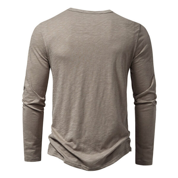 Men's Long-Sleeve T-Shirt Bamboo Fiber Blend Cotton - Image 10