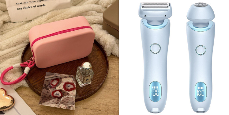 2 In 1 Hair Removal Epilator USB Rechargeable Trimmer Women Body Razor Face Leg Armpit Bikini Hand Pubic Shaver Hair Remover - Image 16