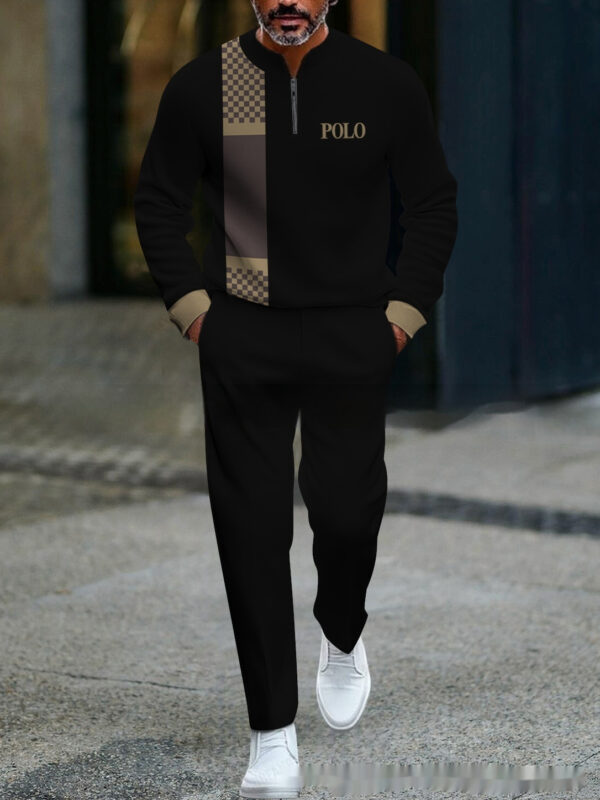 Casual Fashion Men's Long-Sleeve Pants Set - Image 67