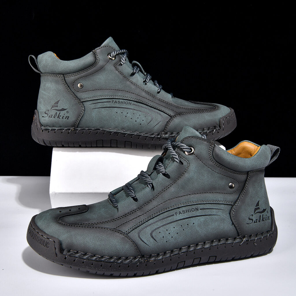 Plus-size Mens Fashion With Hand-stitched Soles