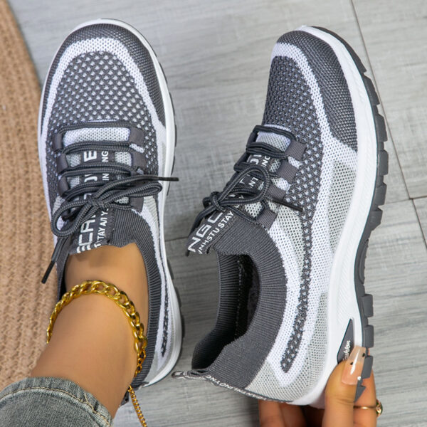 Women's Sporty Flyknit Mesh Shoes Low-cut Lightweight Casual And Versatile - Image 35