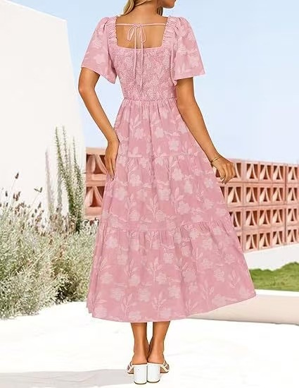 Best-selling Solid-color Off-shoulder High-waist Maxi Dress For Women - Image 13