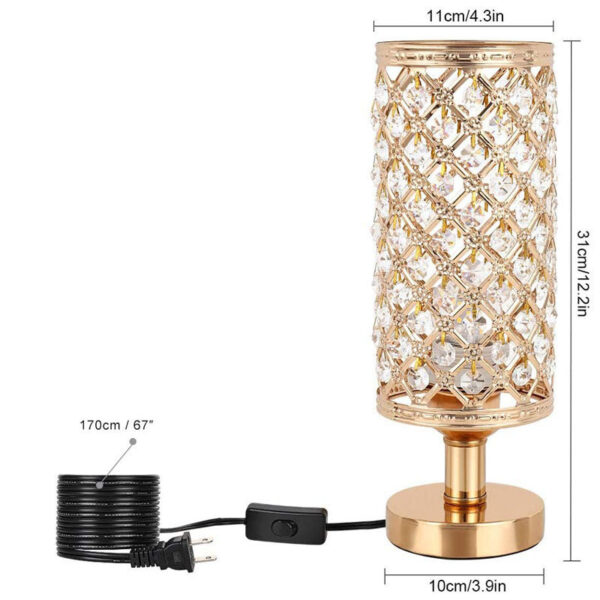 New Modern Crystal Table Lamp With Stylish Personality And Warm Bedside Decoration For Bedroom And Living Room - Image 11