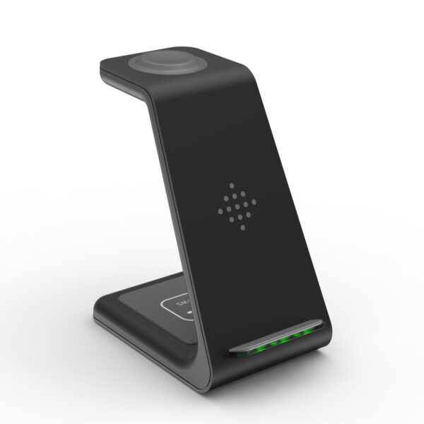 3 In 1 Fast Charging Station Wireless Charger Stand Wireless Quick Charge Dock For Phone Holder - Image 2