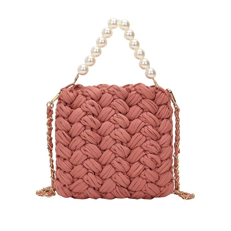 DIY Craft Kit Yarn, Crochet Hook, And Fabric Strips For Making A ShoulderCrossbody Bag - Image 6
