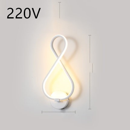 led wall lamp nordic minimalist bedroom bedside lamp - Image 18