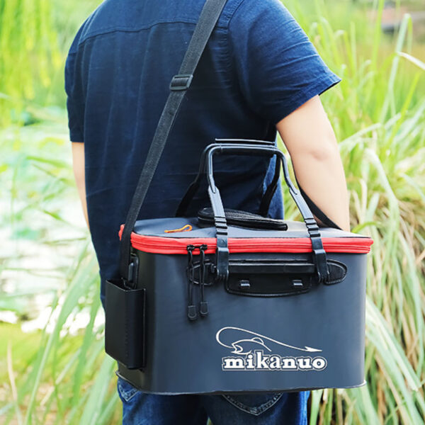 EVA Portable Fishing Bag Folding Thicken Live Fishing Box Tank Bucket Camping Fishing Tackle Fishbox Storage Bag - Image 2